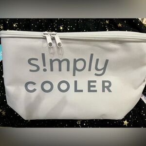 S!MPLY COOLER Liner Cooler Tote by Simply Southern Collections White Gray NWT